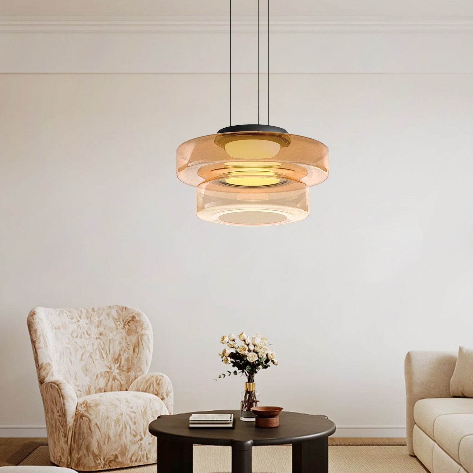 Luminara | Contemporary LED Glass Pendant Lamp