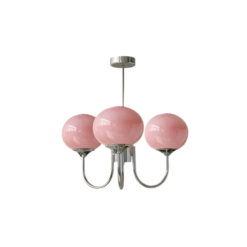 Lunara | Bubble Glass Chandelier With Gold Finish