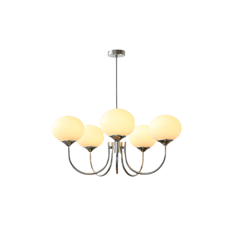 Lunara | Bubble Glass Chandelier With Gold Finish