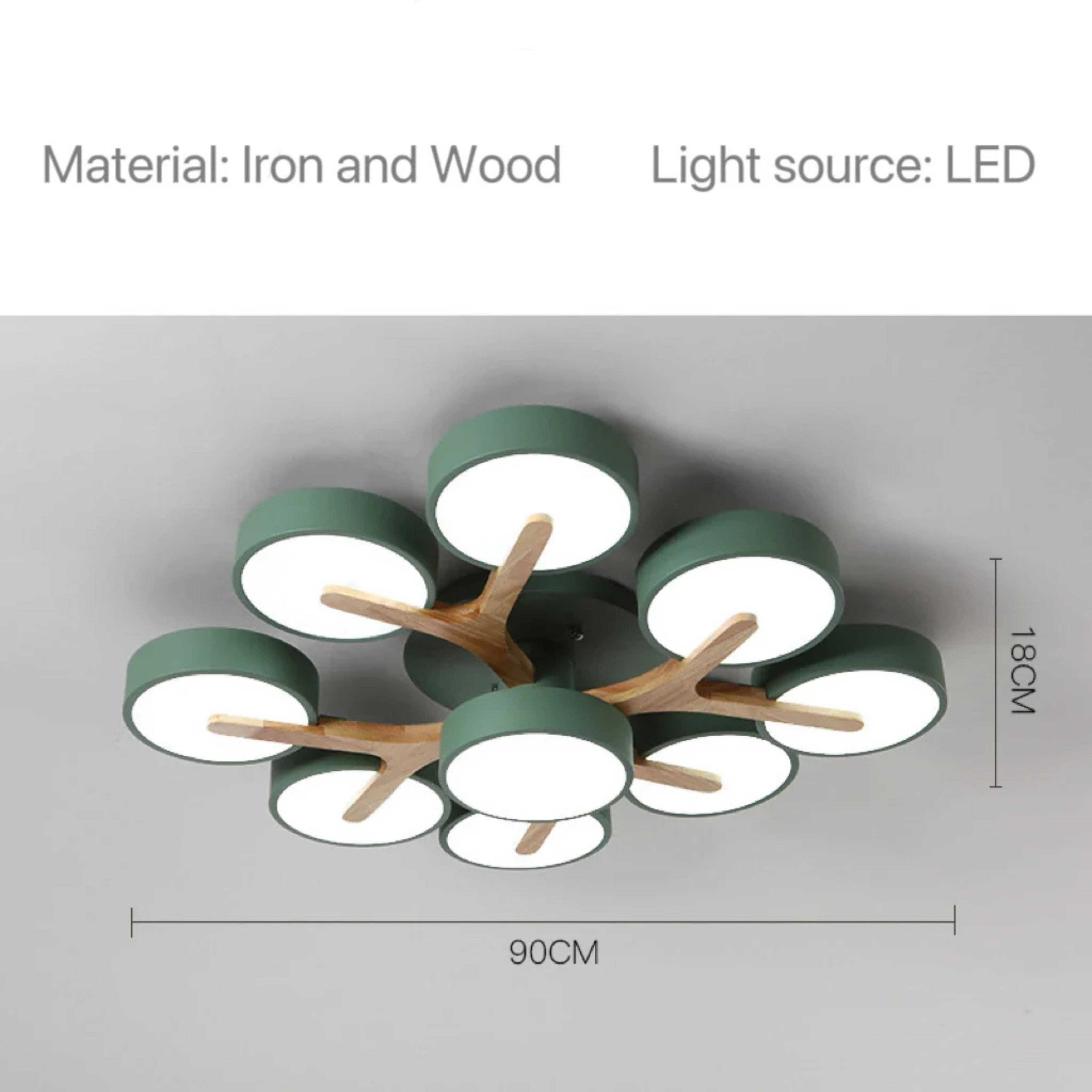 KidGlow Round LED Pendant | Colourful Ceiling Light for Kids Room or Kitchen