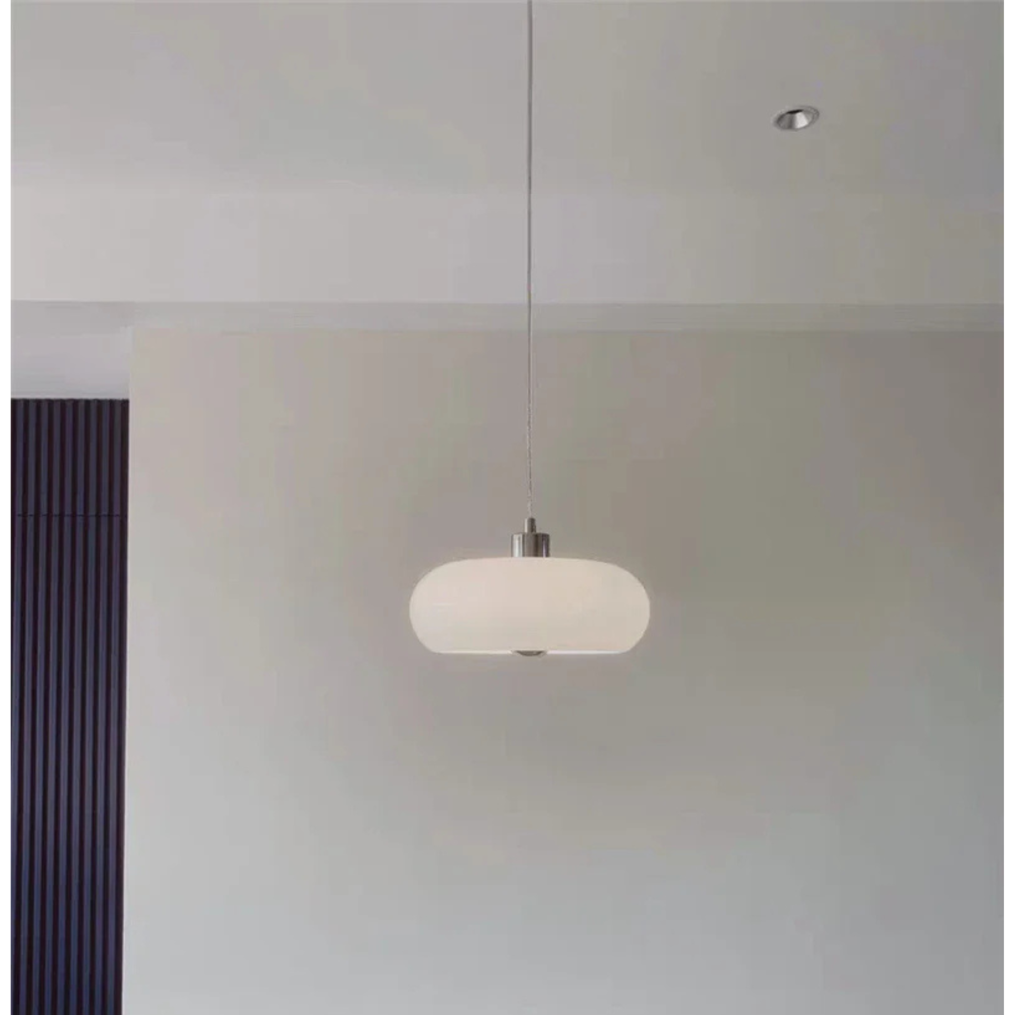 Lumia Scandinavian LED Pendant Light with Glass and Wood