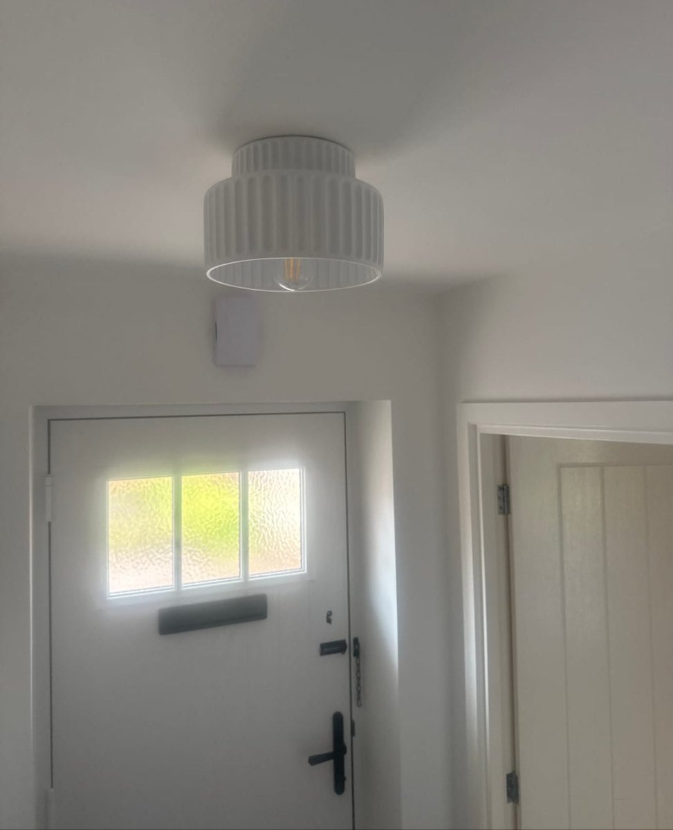 Scandinavian Two-Tier Flush Mount Ceiling Light for Living and Dining