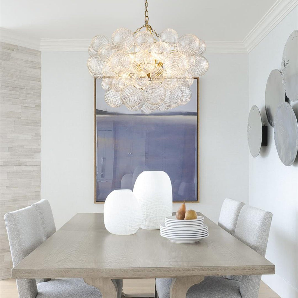 Lunara | Height-Adjustable Glass Bubble Pendant for Dining and Living Areas