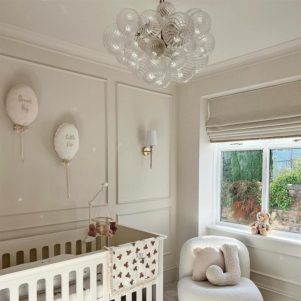 Lunara | Height-Adjustable Glass Bubble Pendant for Dining and Living Areas