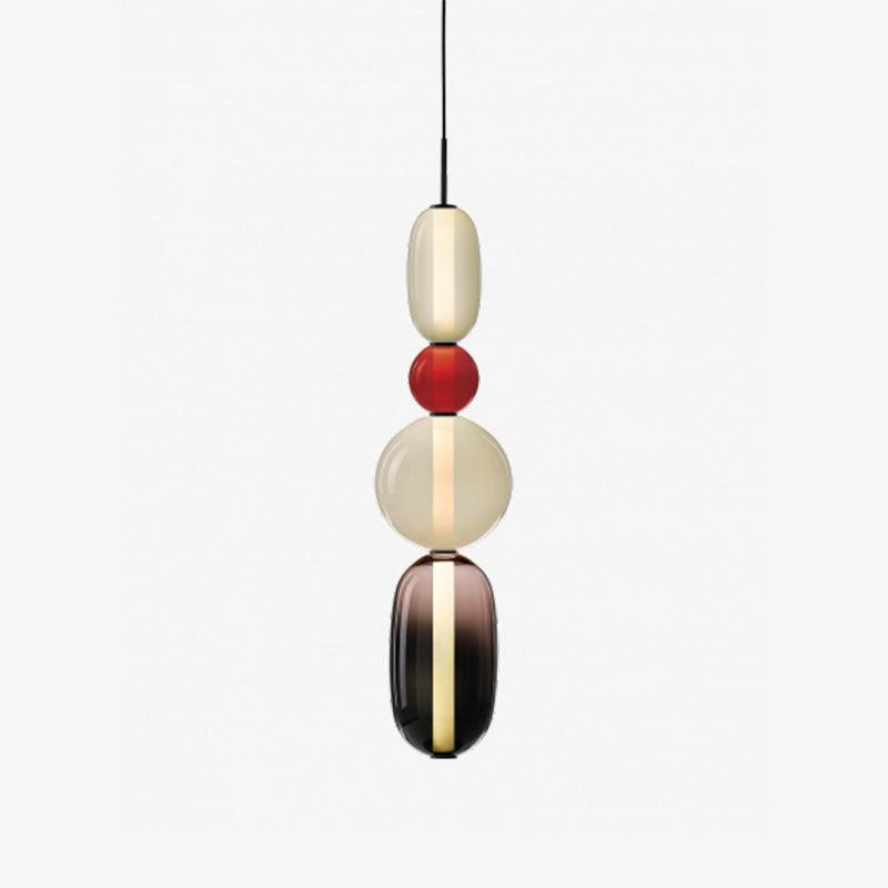 Vibrant Glass Pendant Light | Playful Living Room Accent