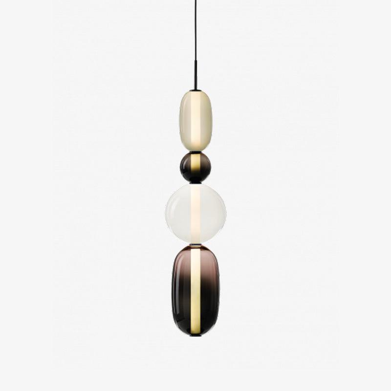 Vibrant Glass Pendant Light | Playful Living Room Accent