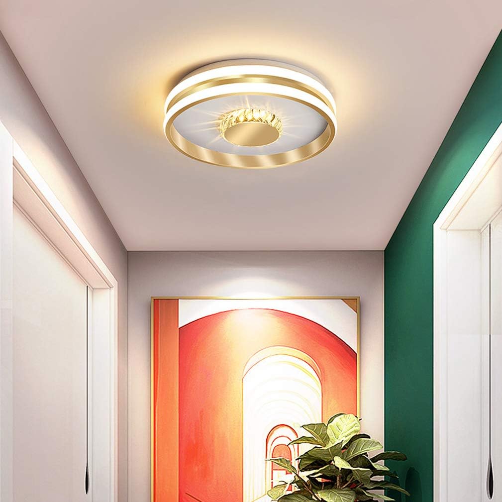 Aurielle | LED Crystal Ceiling Fixture in Gold Finish