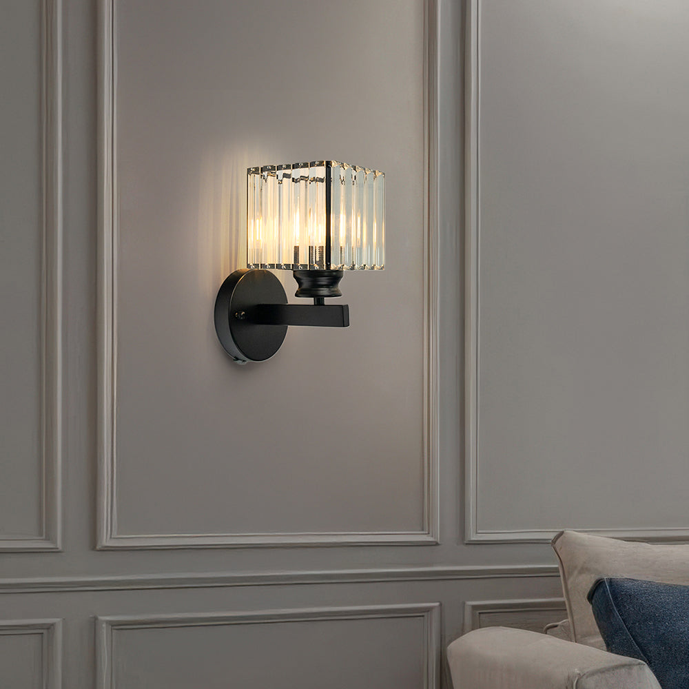 Modern Crystal Wall Light in Round and Square Styles