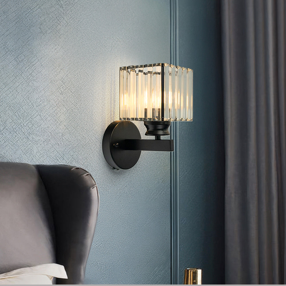 Modern Crystal Wall Light in Round and Square Styles