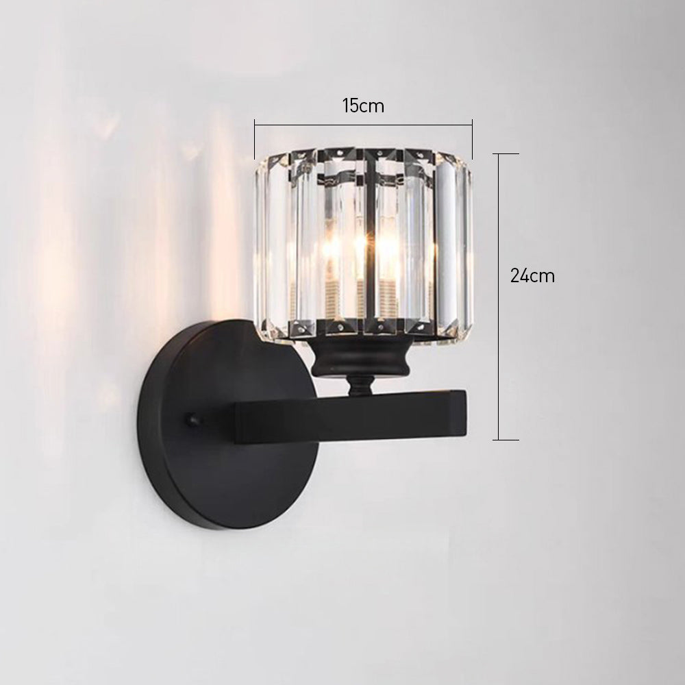 Modern Crystal Wall Light in Round and Square Styles