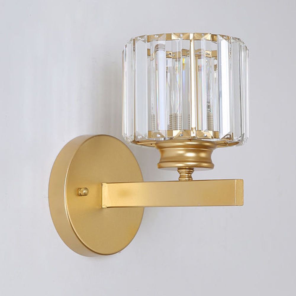 Modern Crystal Wall Light in Round and Square Styles