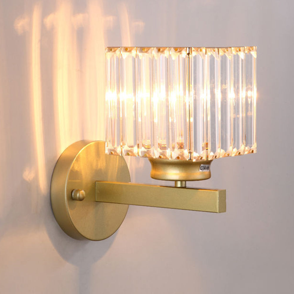 Modern Crystal Wall Light in Round and Square Styles