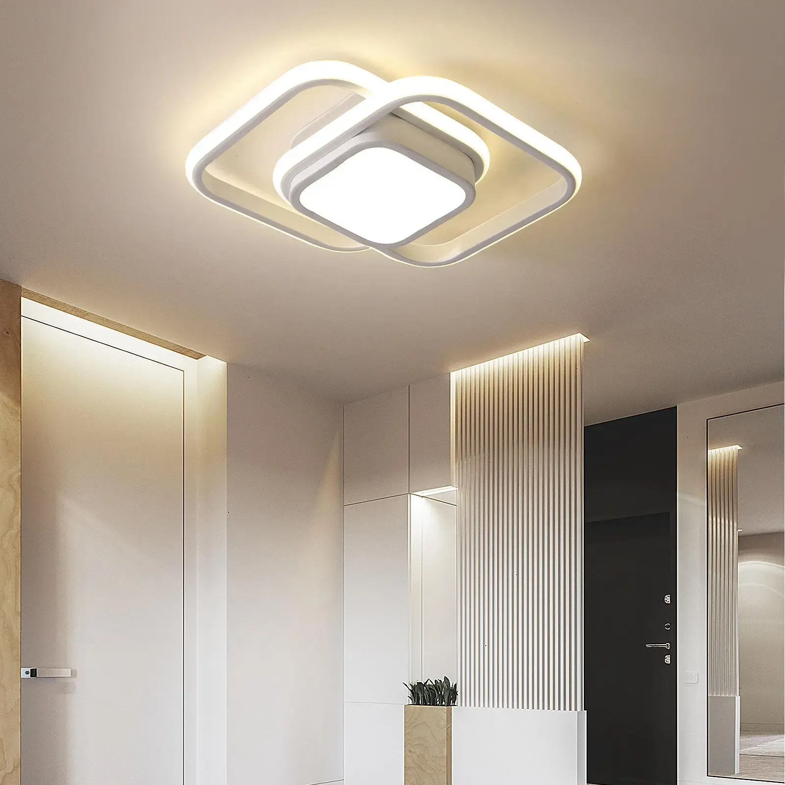 Alora Double Ring LED Ceiling Light for Modern Minimalist Spaces