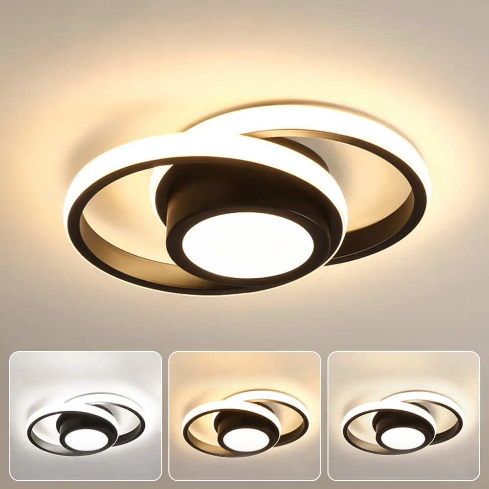 Alora Double Ring LED Ceiling Light for Modern Minimalist Spaces