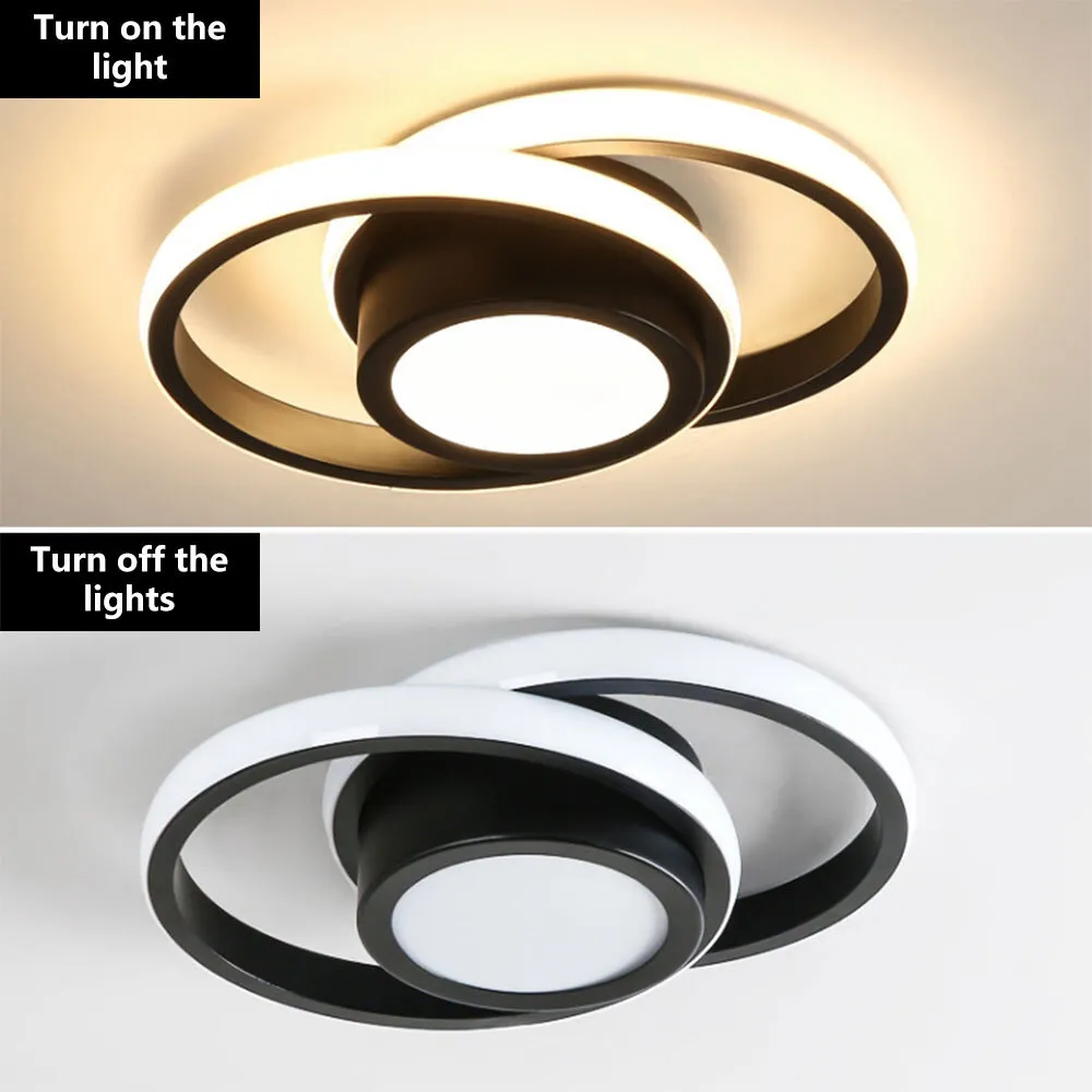 Alora Double Ring LED Ceiling Light for Modern Minimalist Spaces