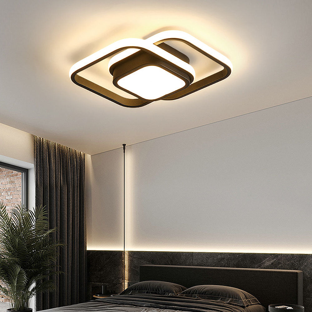 Alora Double Ring LED Ceiling Light for Modern Minimalist Spaces