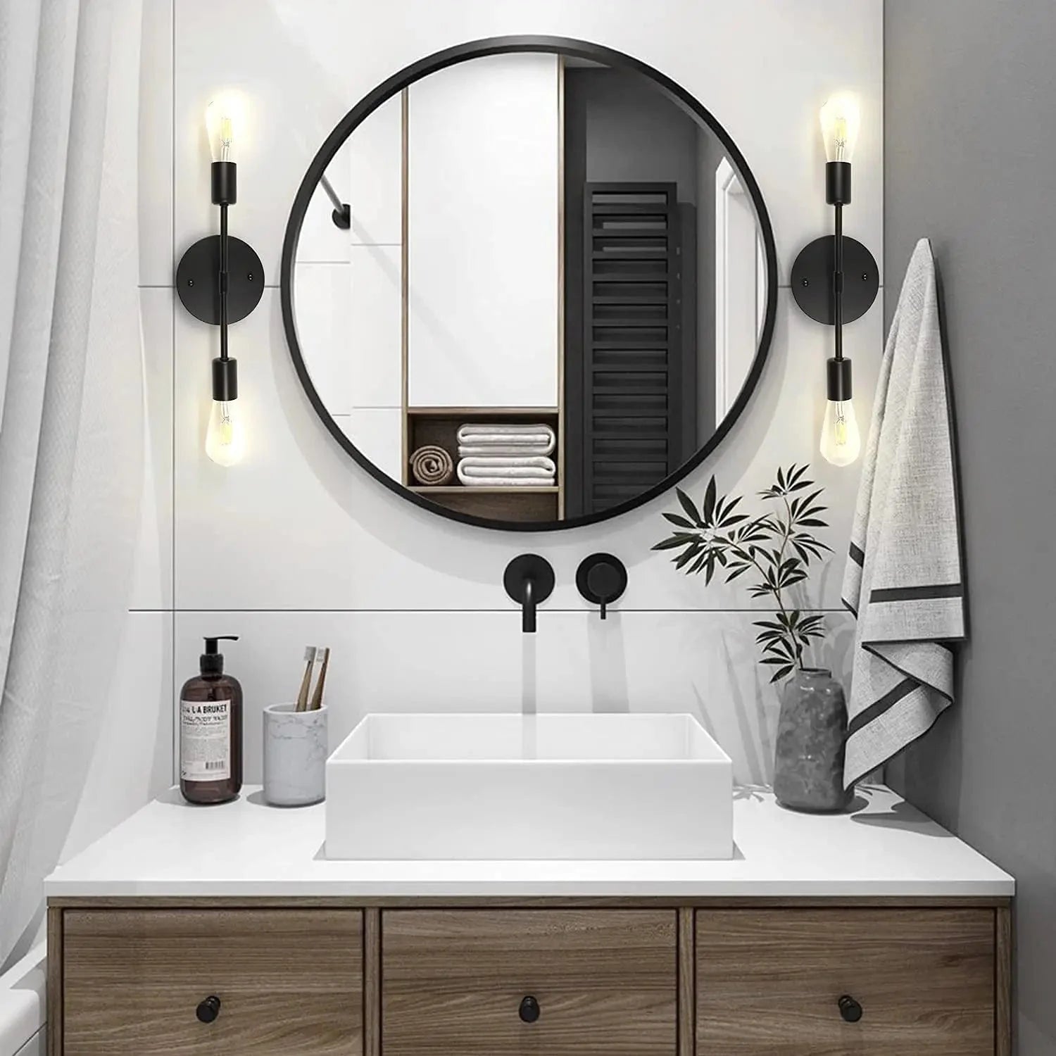 Harlow Double Vintage LED Wall Light