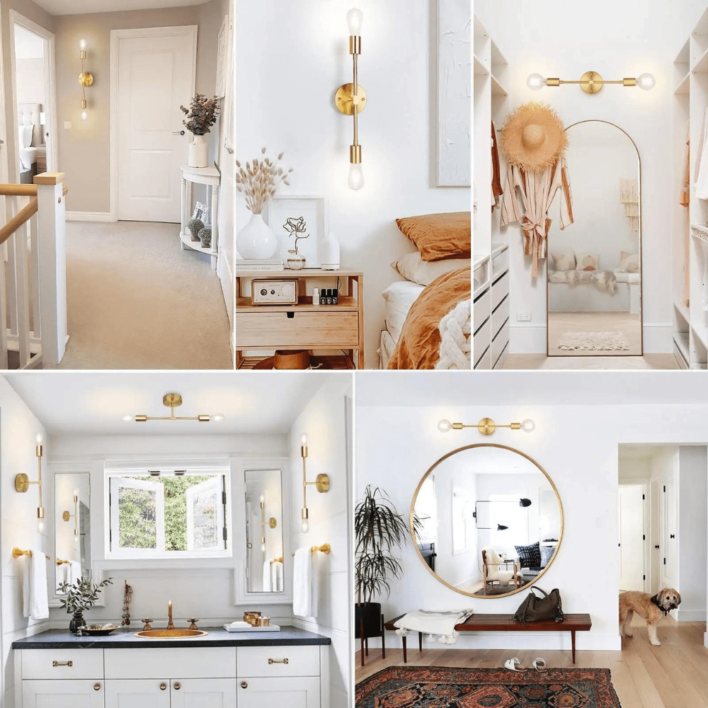 Harlow Double Vintage LED Wall Light