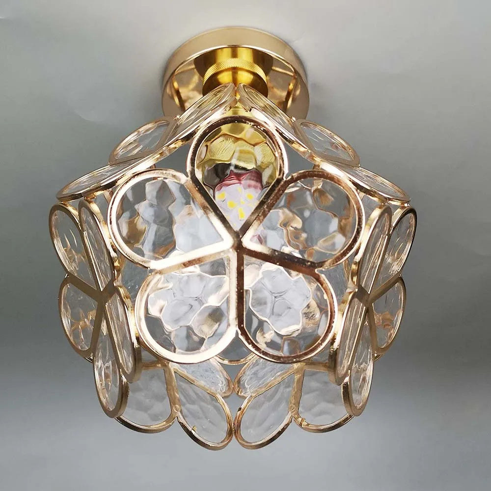 Marielle | Floral Glass Ceiling Light With Artistic Elegance