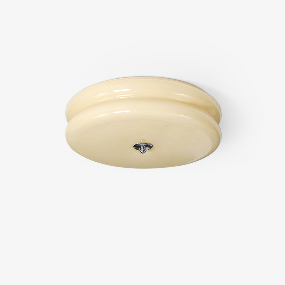 Flush-Mount Ceiling Light in Vintage Finish | Timeless Ambient Glow for Any Room