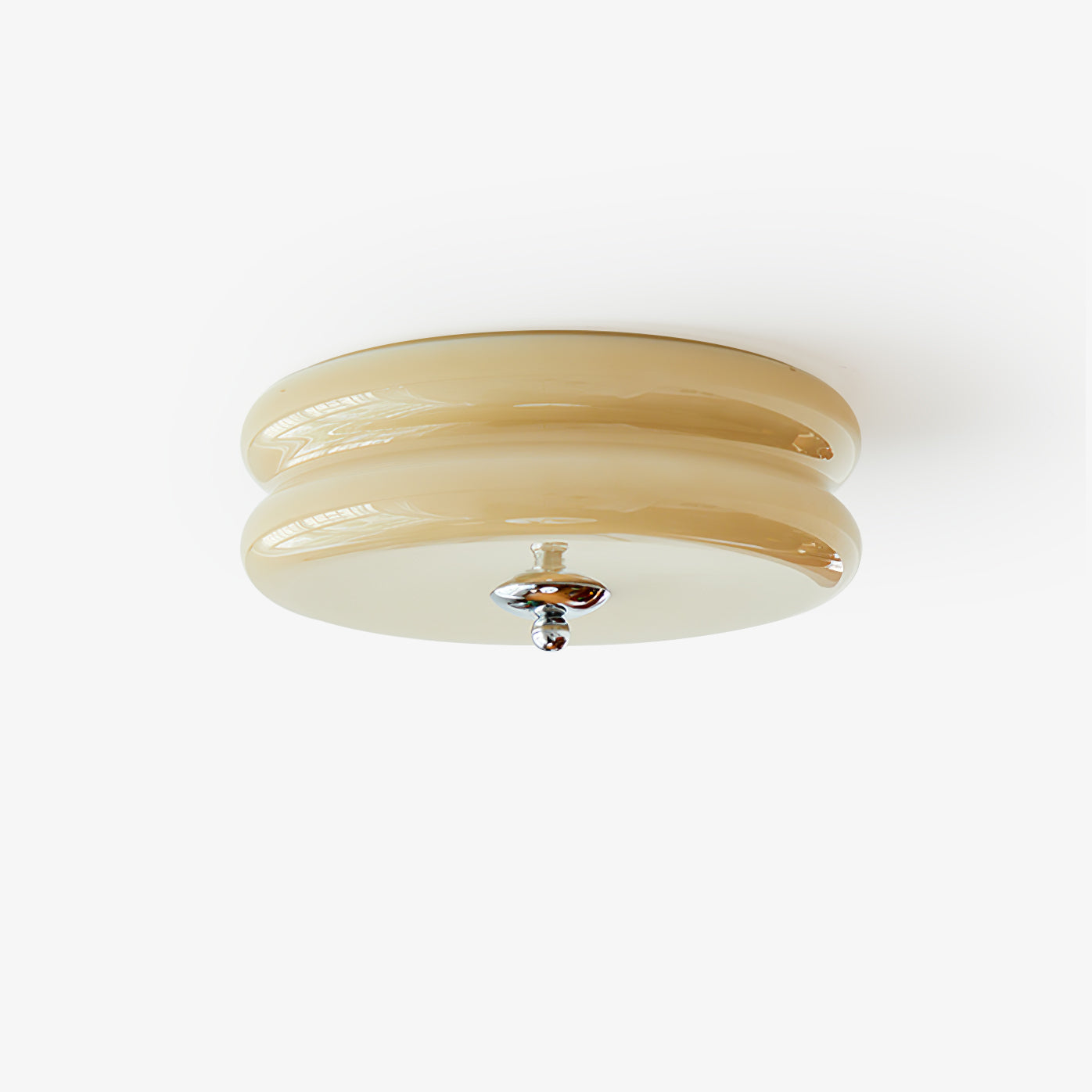 Flush-Mount Ceiling Light in Vintage Finish | Timeless Ambient Glow for Any Room
