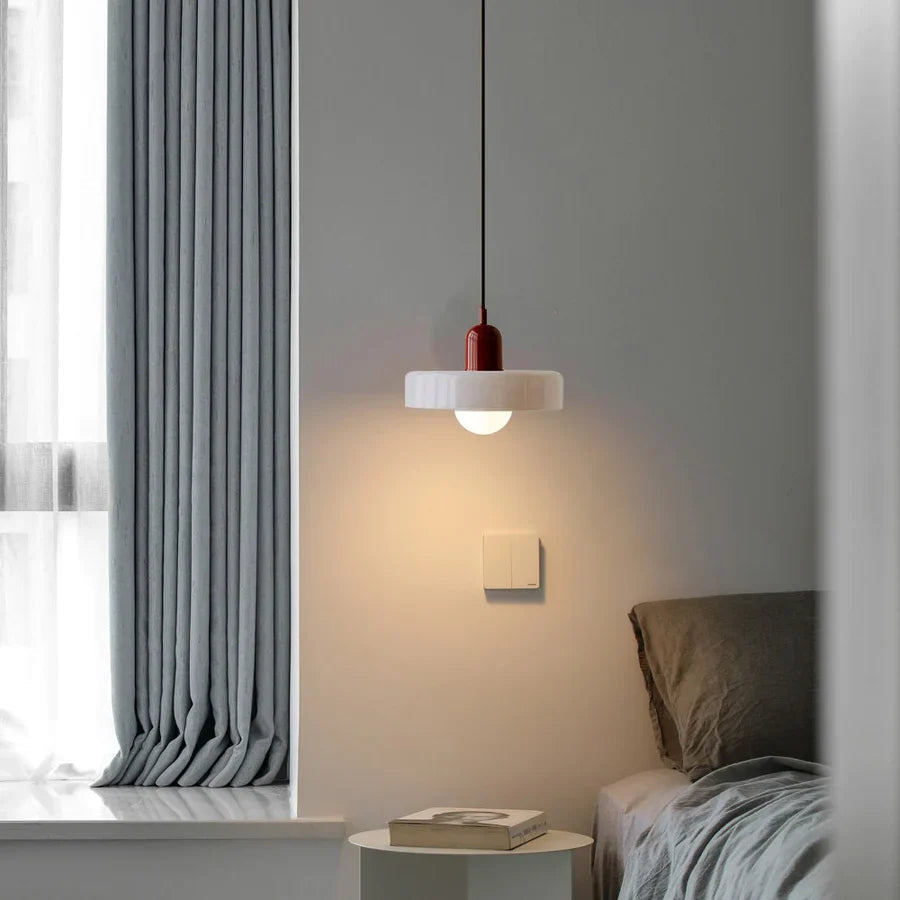 NordLys | Glass Ceiling Pendant Light in Scandinavian Style, Adjustable Suspension