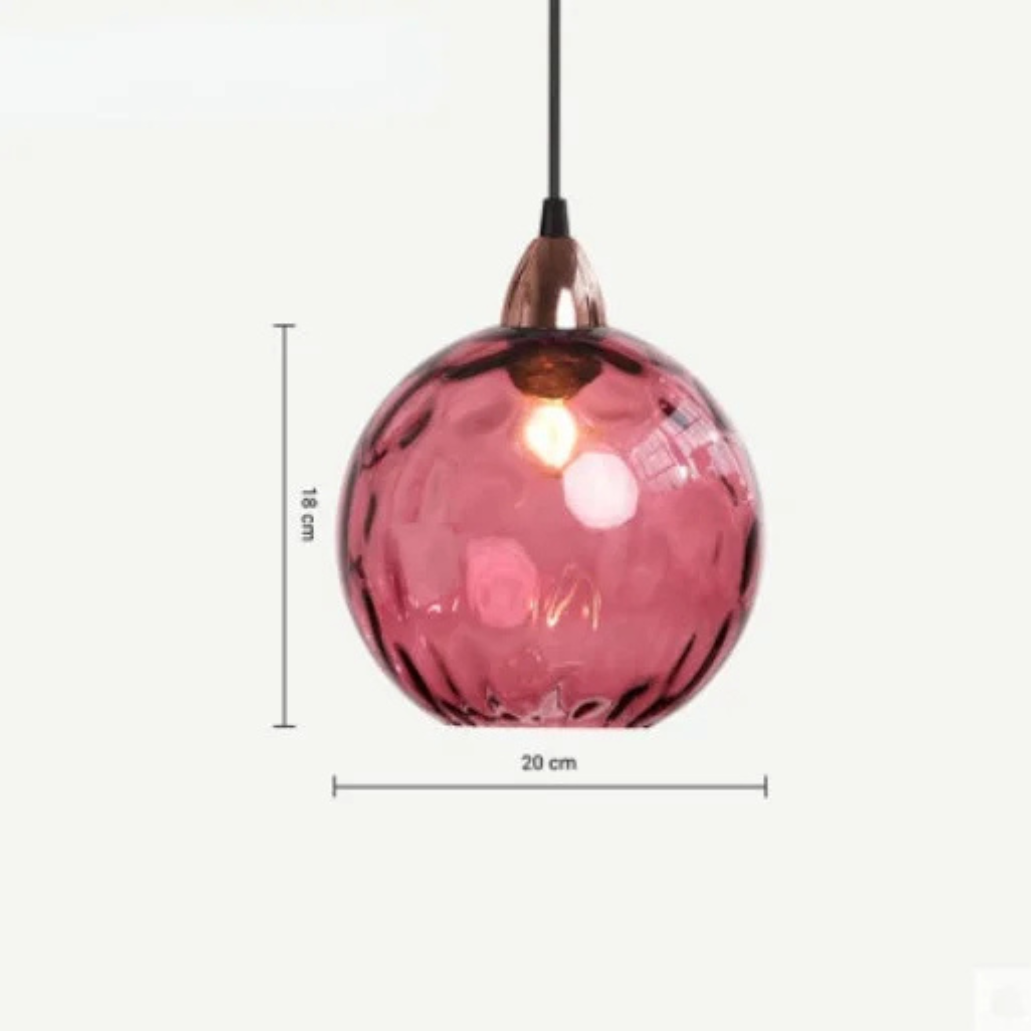 Lyra Glass Globe Pendant Light for Kitchen and Dining