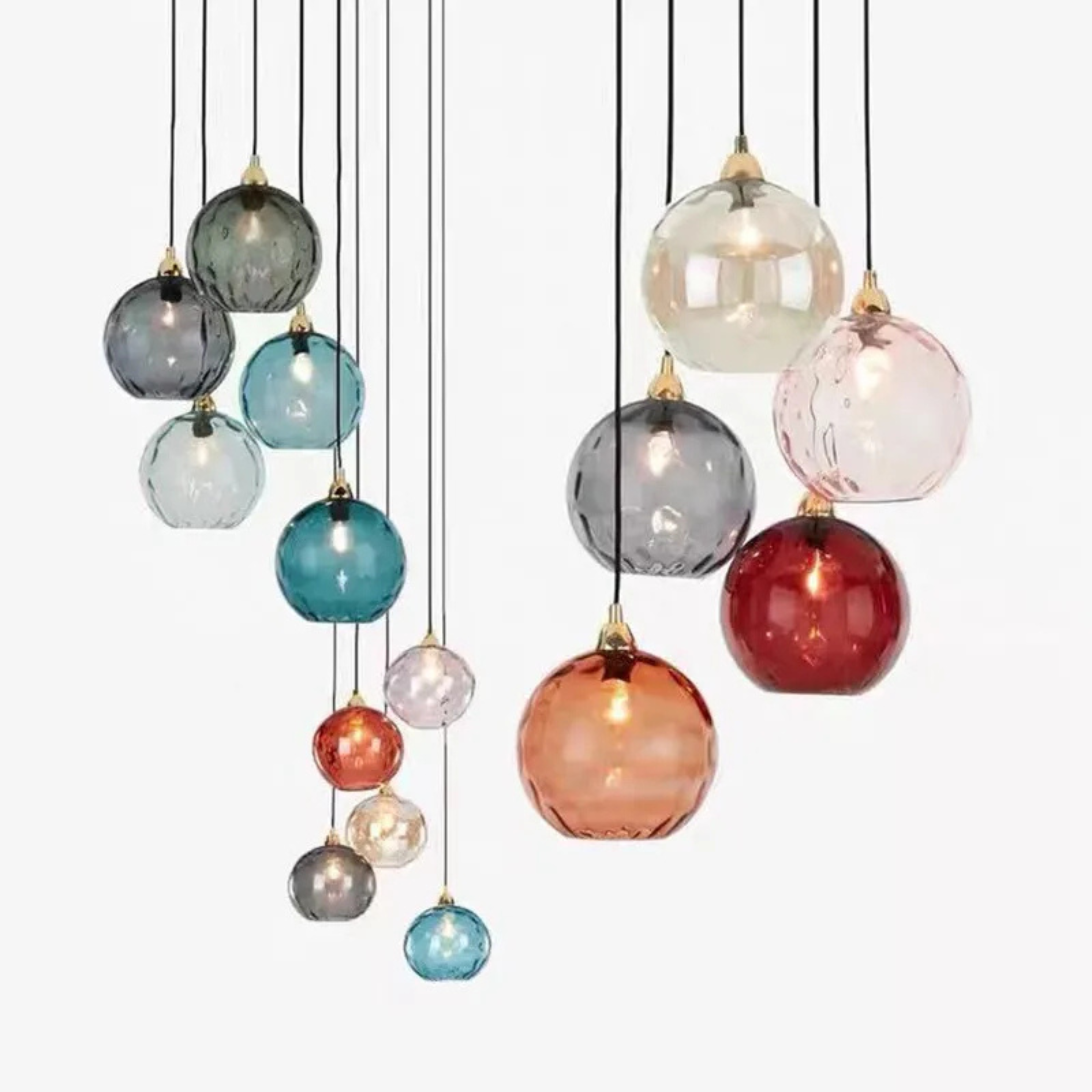 Lyra Glass Globe Pendant Light for Kitchen and Dining