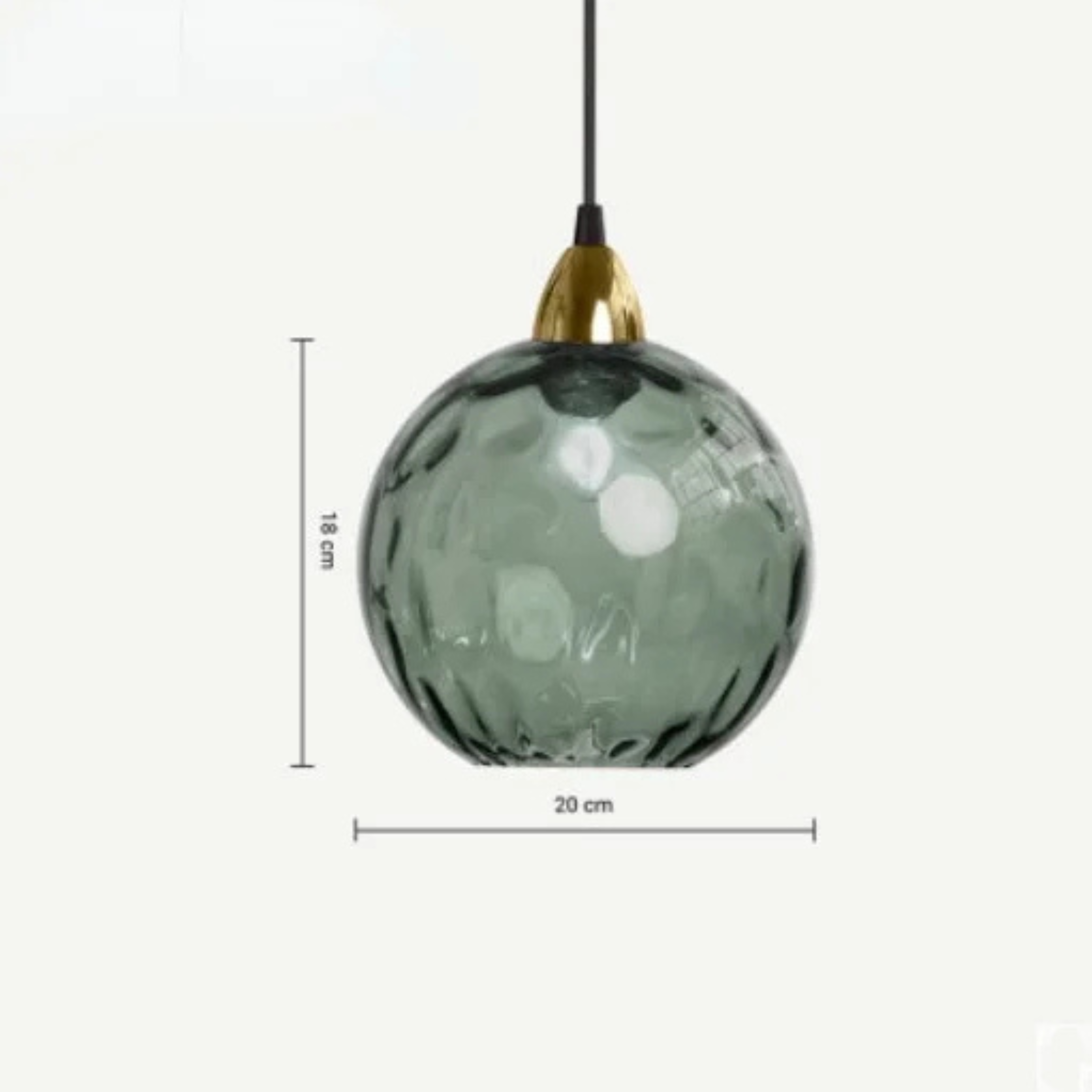 Lyra Glass Globe Pendant Light for Kitchen and Dining