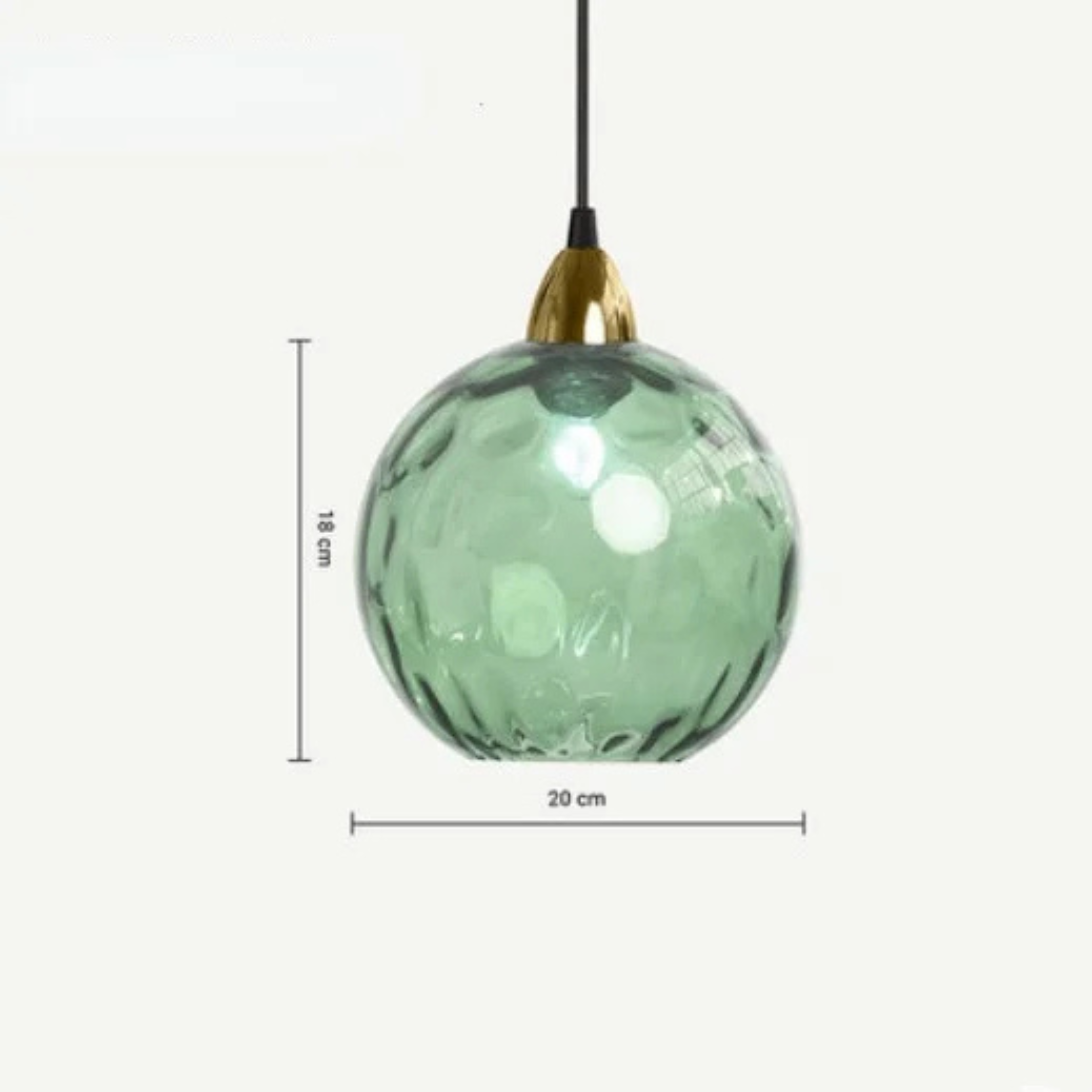 Lyra Glass Globe Pendant Light for Kitchen and Dining