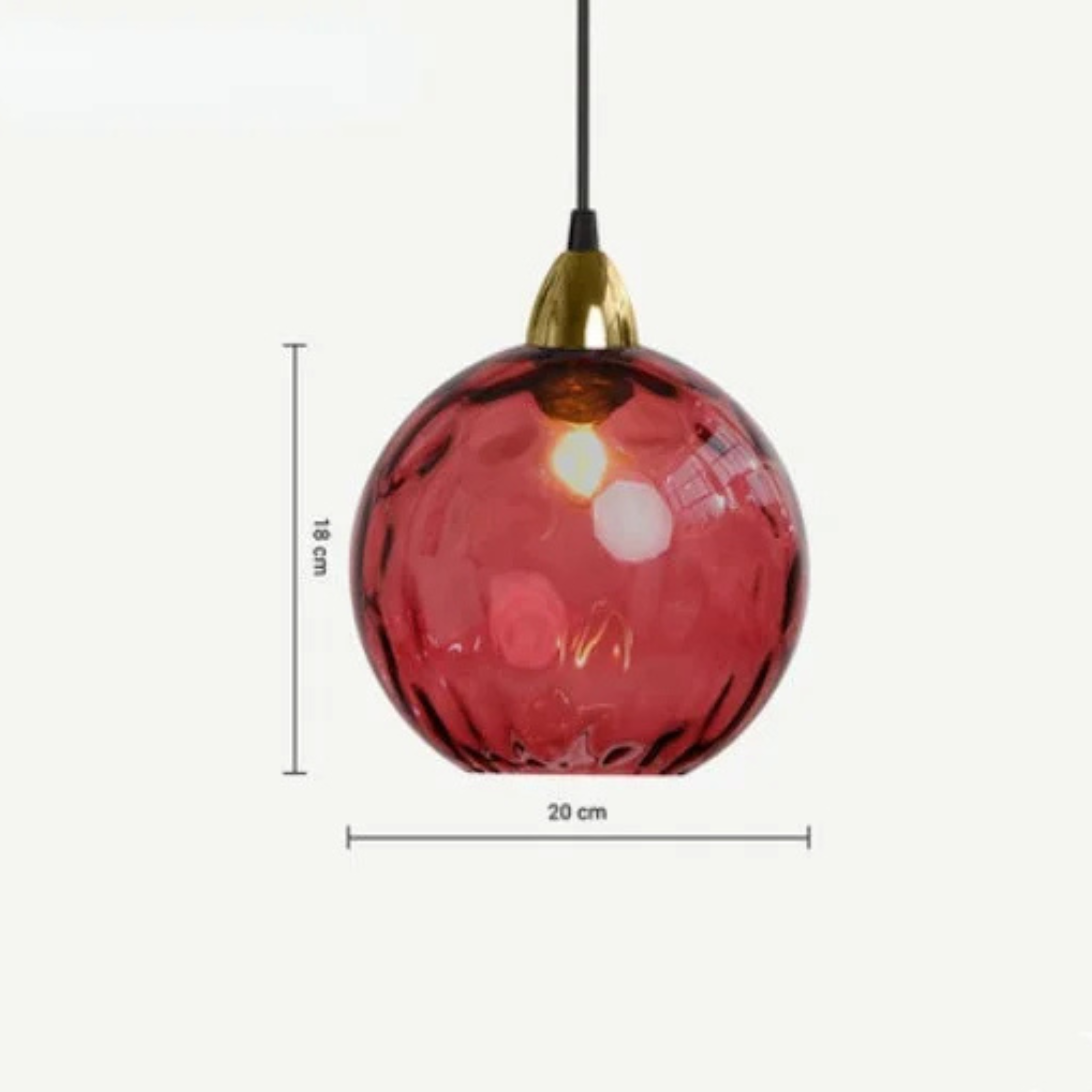Lyra Glass Globe Pendant Light for Kitchen and Dining