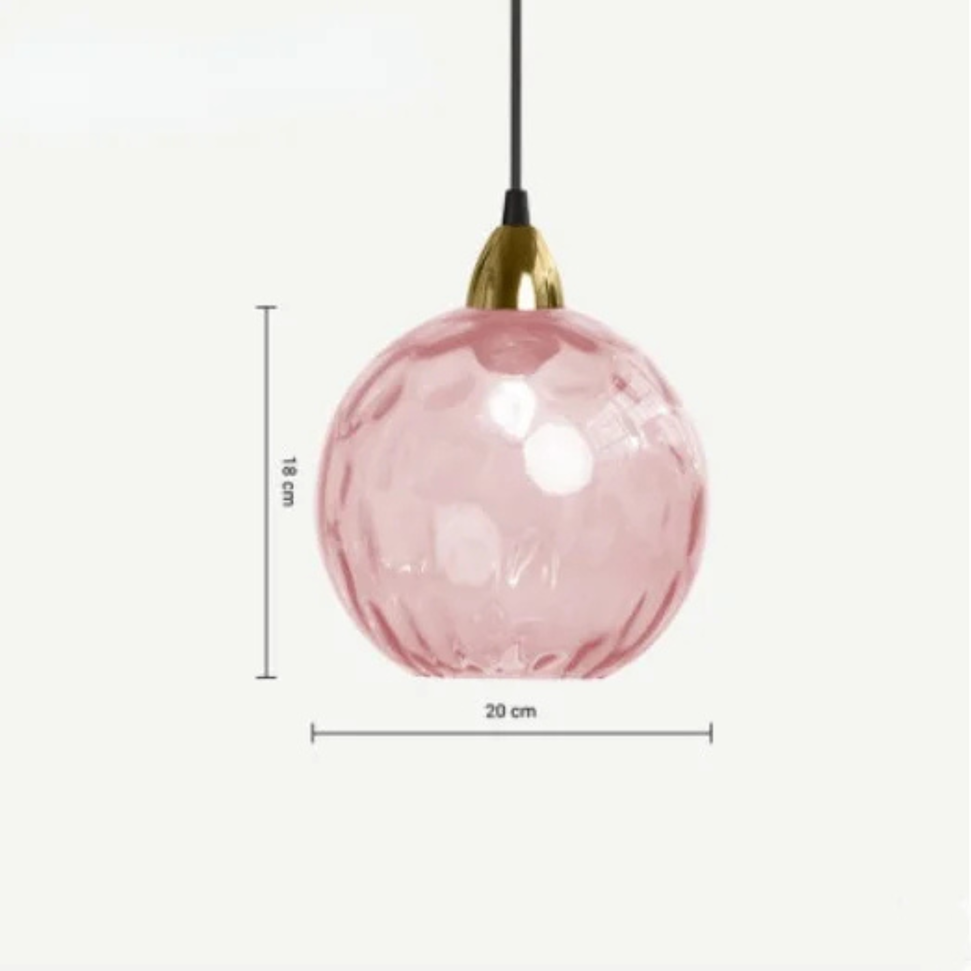 Lyra Glass Globe Pendant Light for Kitchen and Dining
