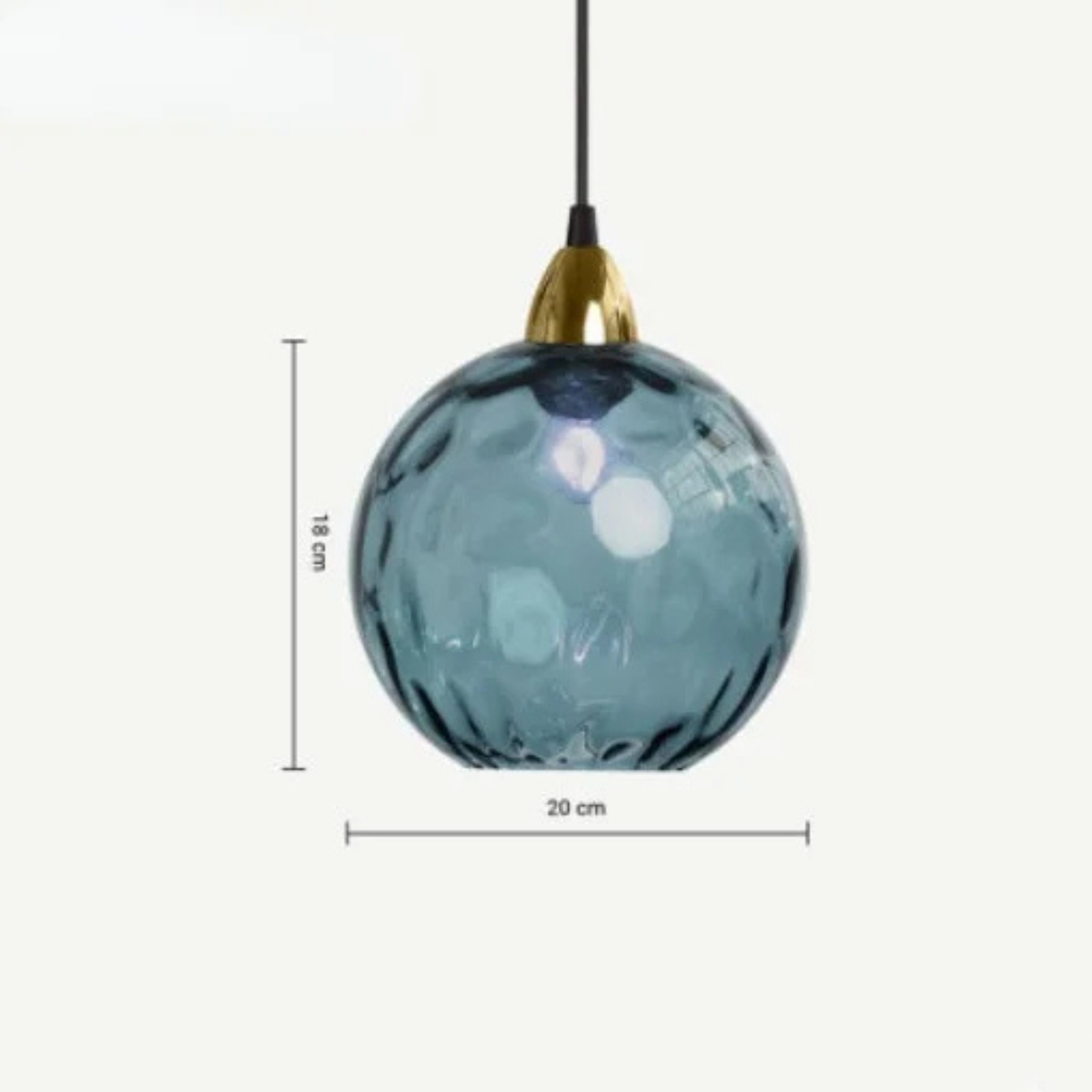 Lyra Glass Globe Pendant Light for Kitchen and Dining