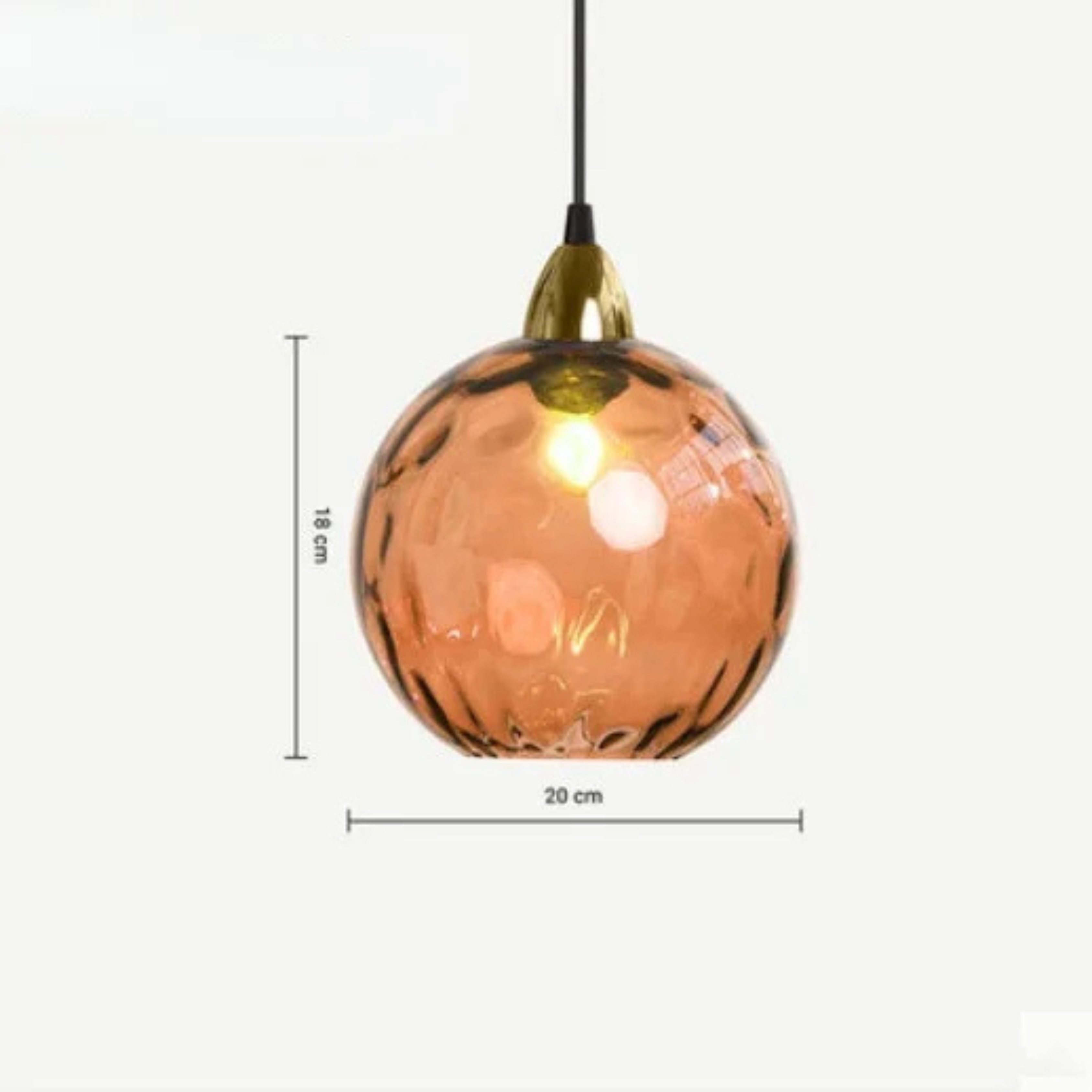 Lyra Glass Globe Pendant Light for Kitchen and Dining