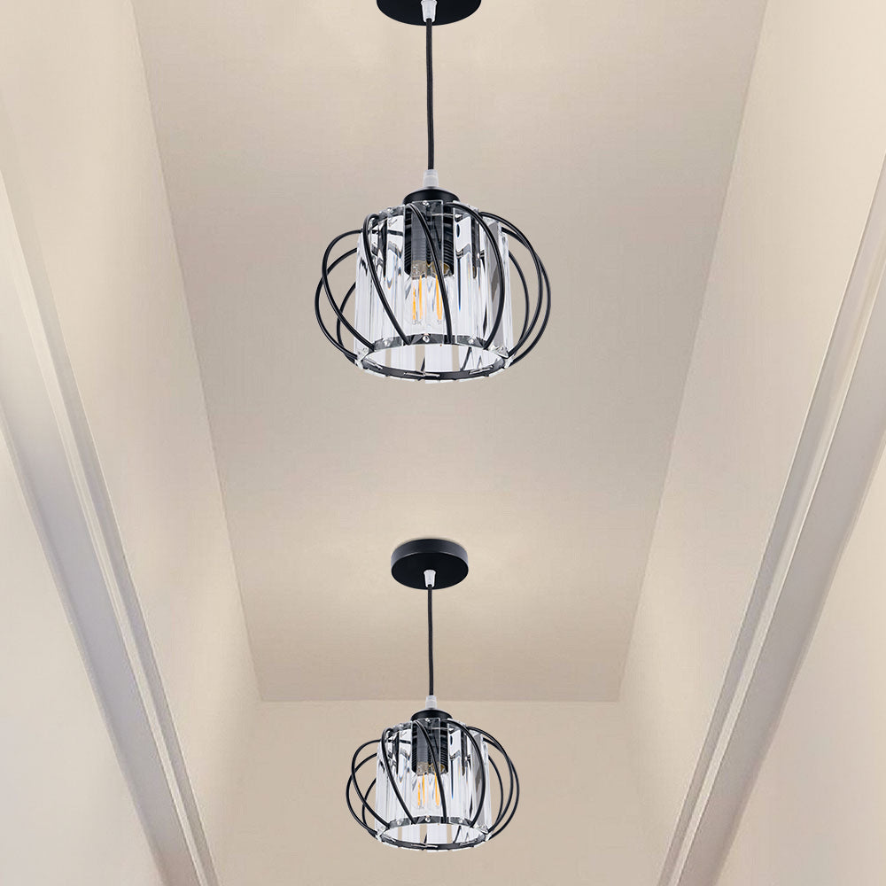 Averin | Scandi Glass Globe Pendant for Hallways