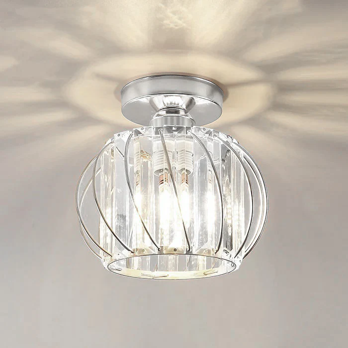 Averin | Scandi Glass Globe Pendant for Hallways