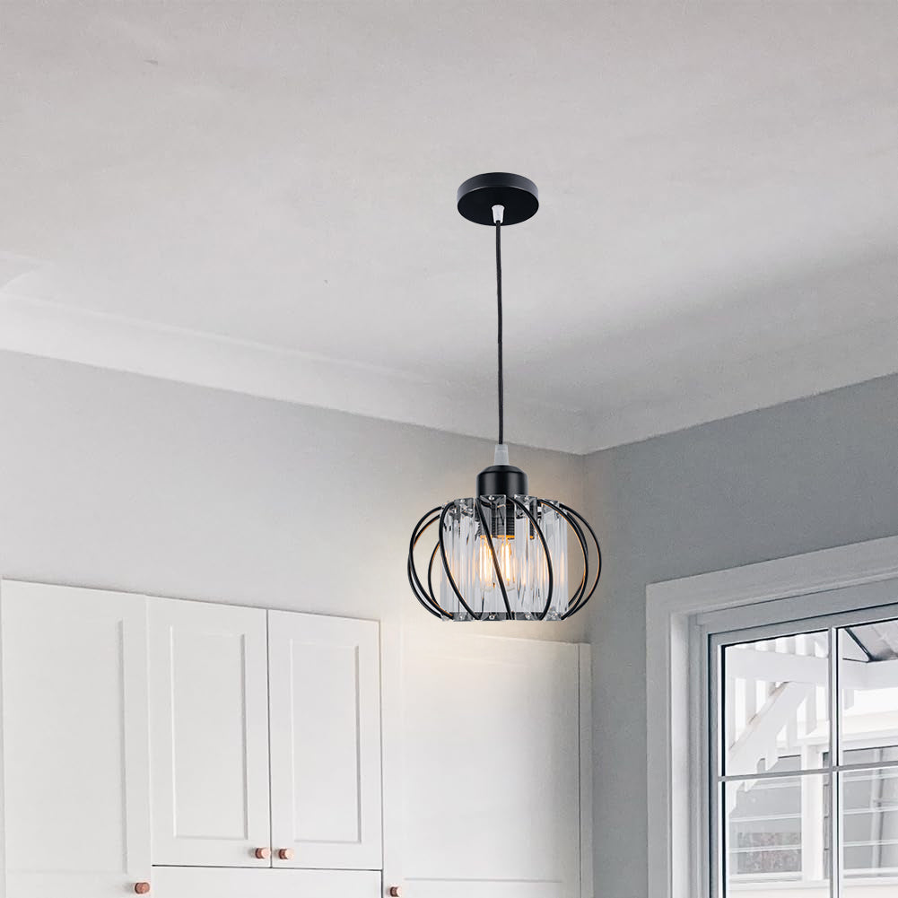 Averin | Scandi Glass Globe Pendant for Hallways