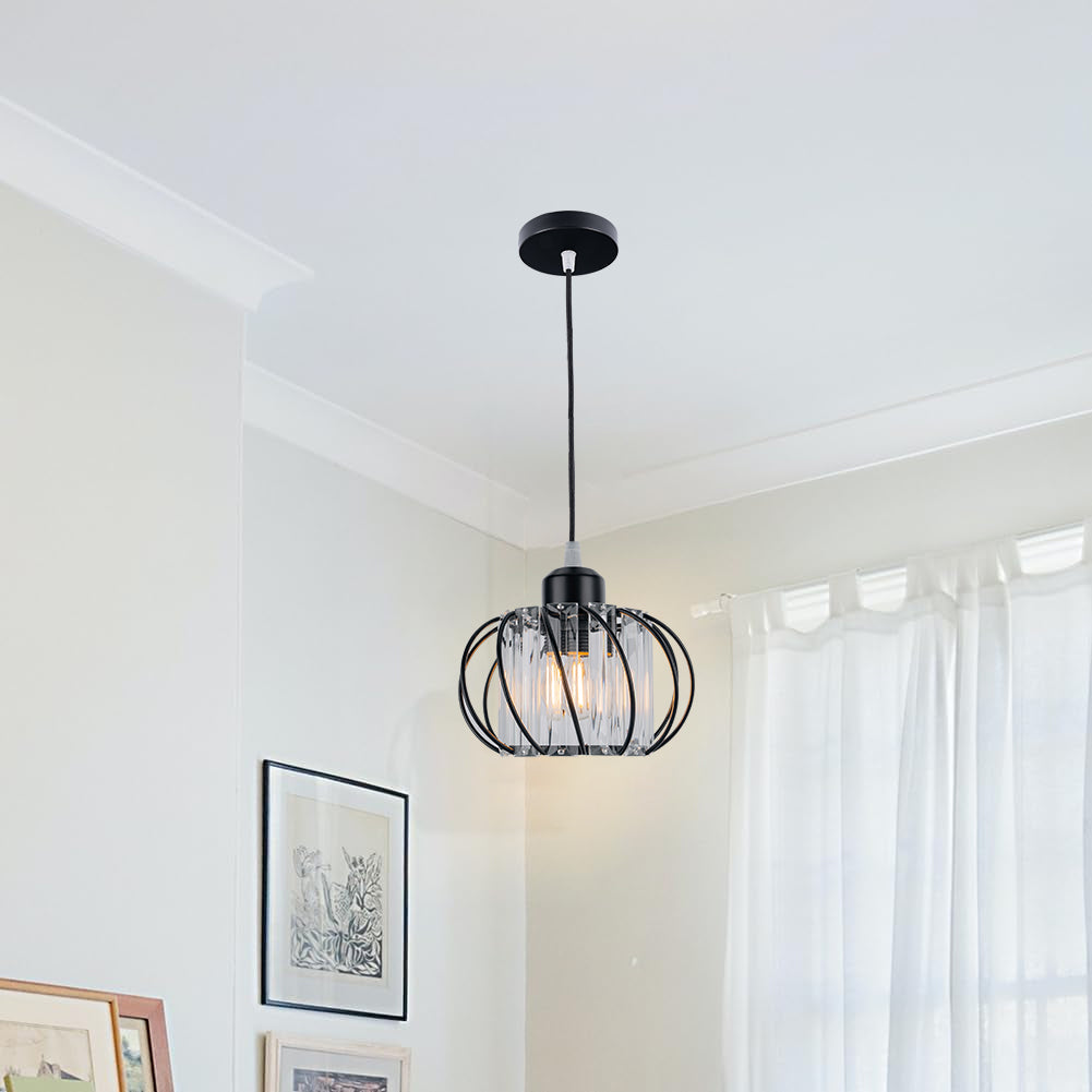 Averin | Scandi Glass Globe Pendant for Hallways