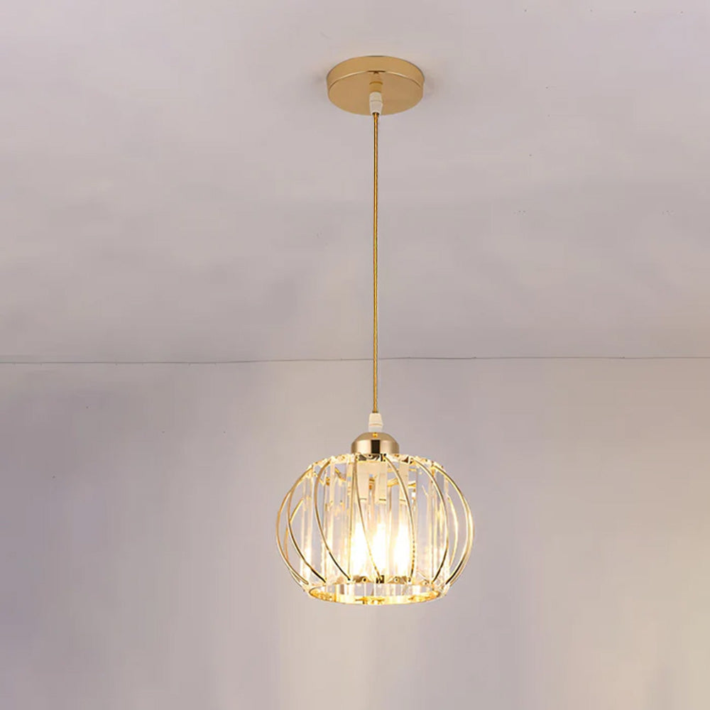 Averin | Scandi Glass Globe Pendant for Hallways
