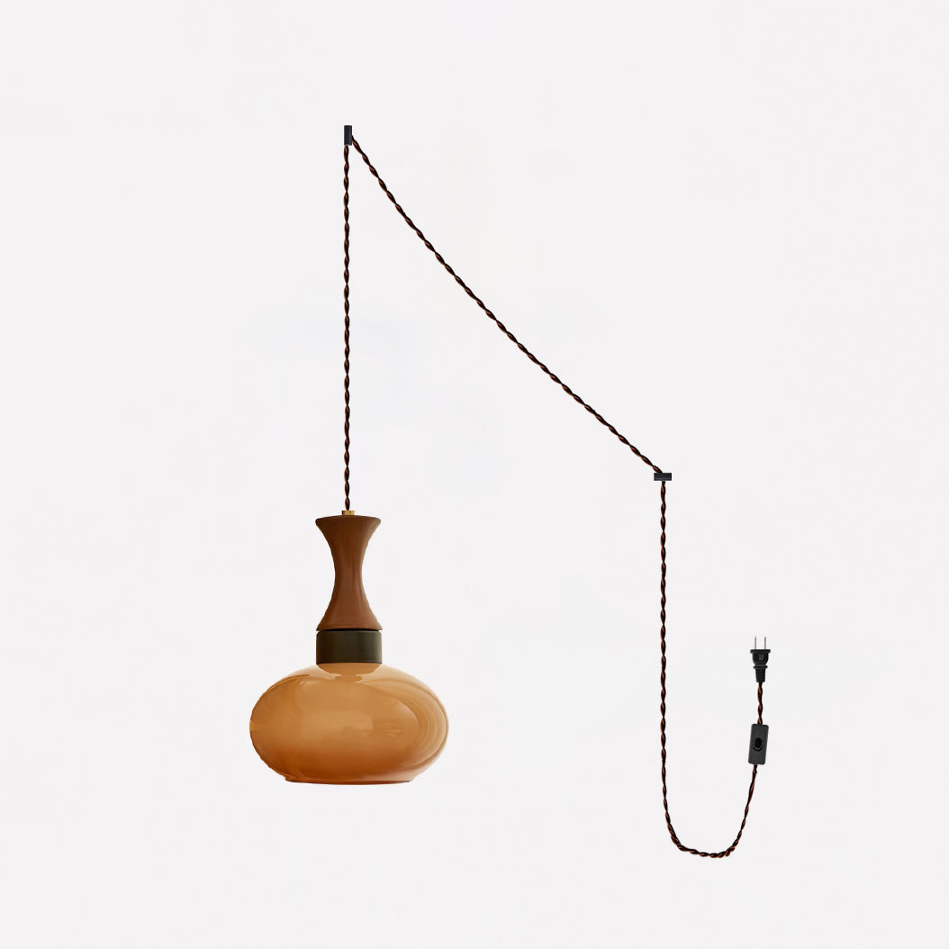 Vintage-Inspired Glass Pendant Light for Warm Ambience