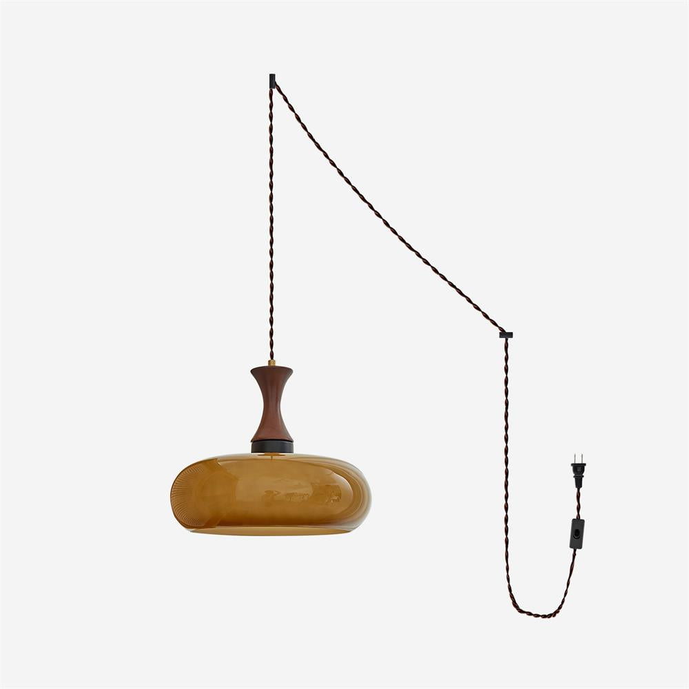 Vintage-Inspired Glass Pendant Light for Warm Ambience