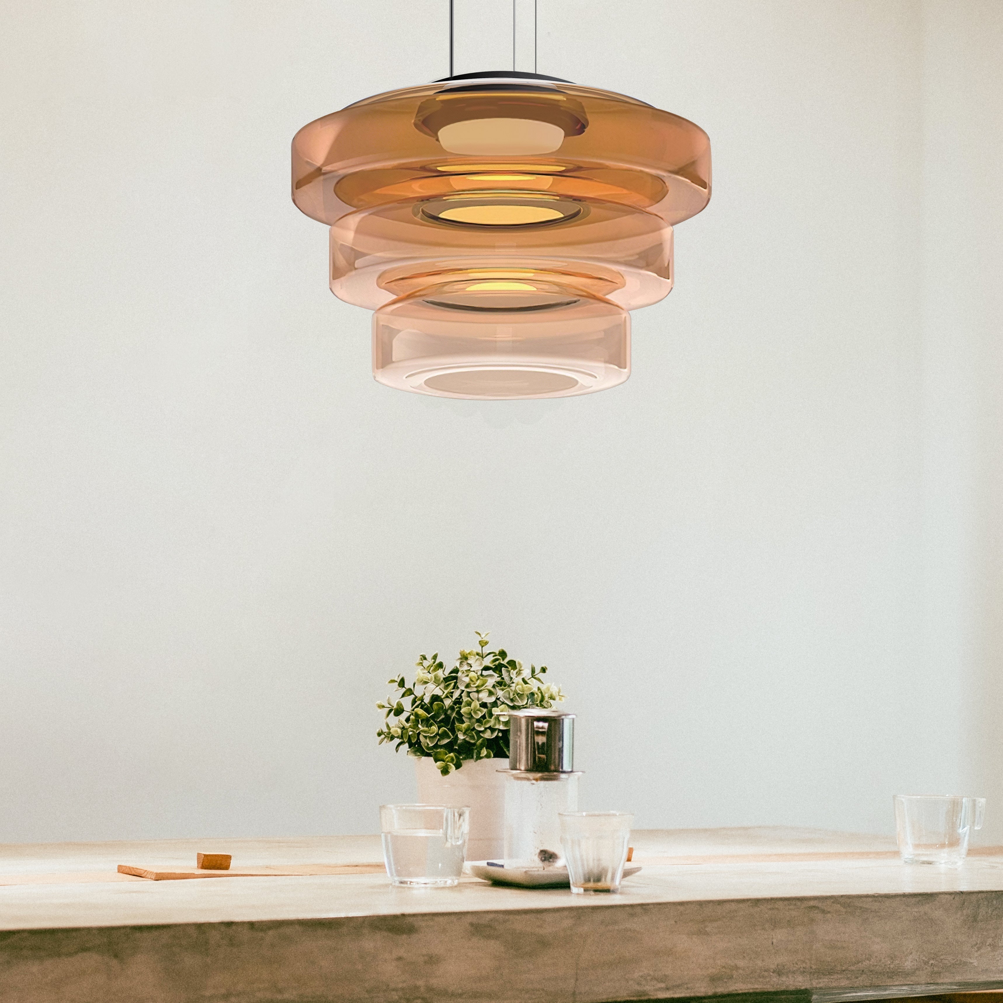 Luminara | Modern Artistic Glass Pendant for Dining Room and Kitchen