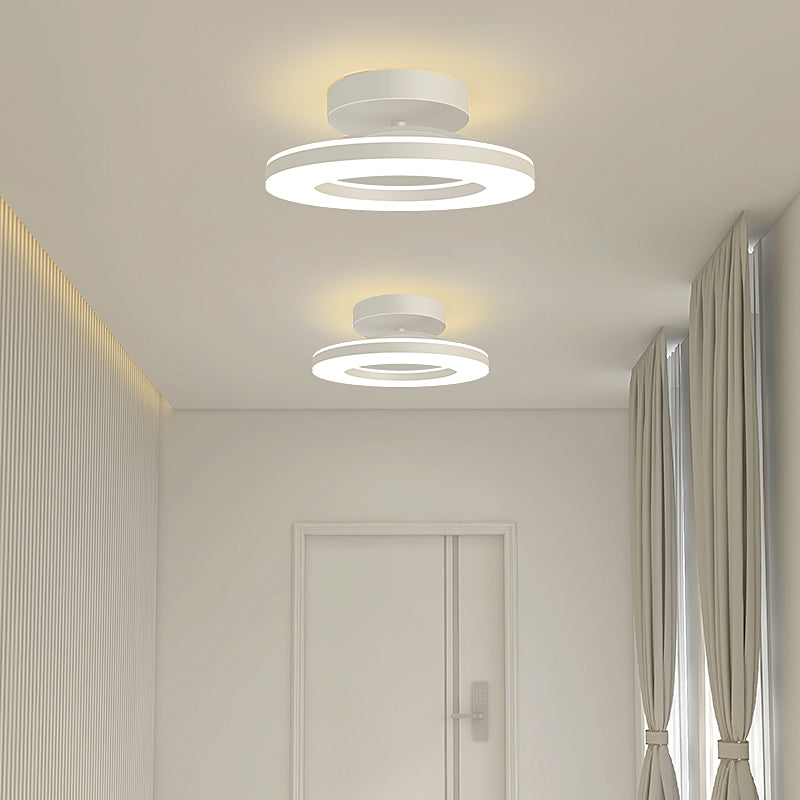 Aurion | Contemporary Gold Ring LED Flush Mount Ceiling Light