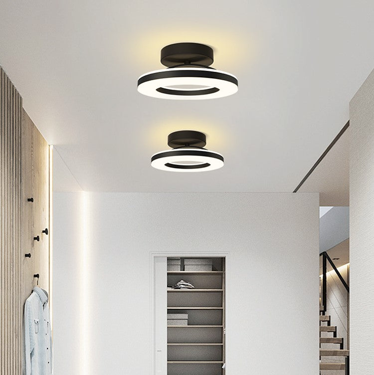 Aurion | Contemporary Gold Ring LED Flush Mount Ceiling Light