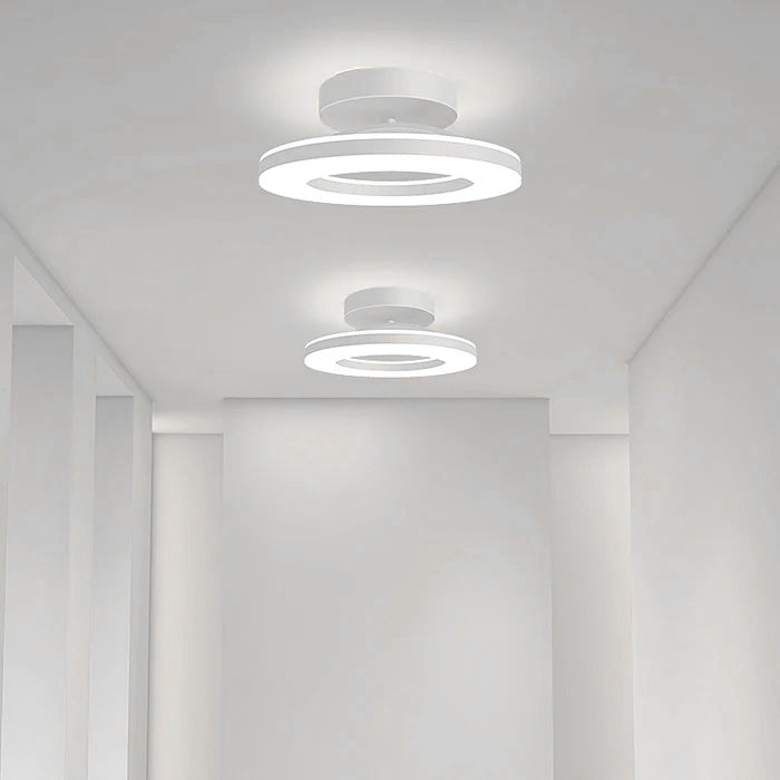 Aurion | Contemporary Gold Ring LED Flush Mount Ceiling Light