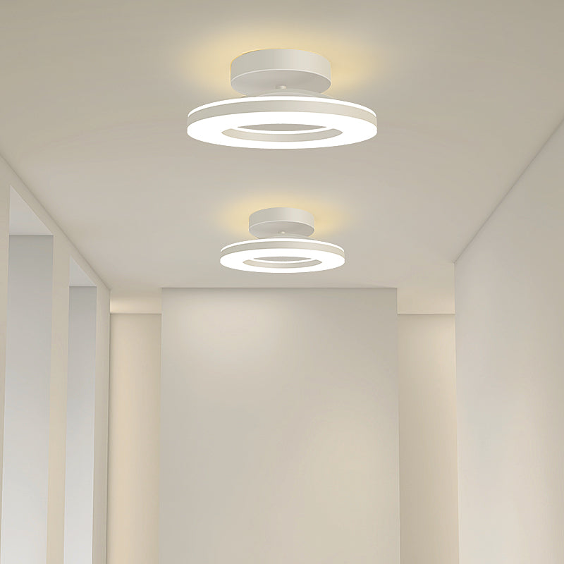 Aurion | Contemporary Gold Ring LED Flush Mount Ceiling Light
