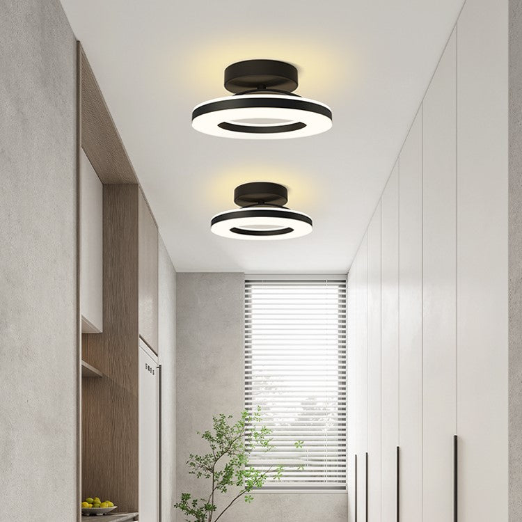 Aurion | Contemporary Gold Ring LED Flush Mount Ceiling Light