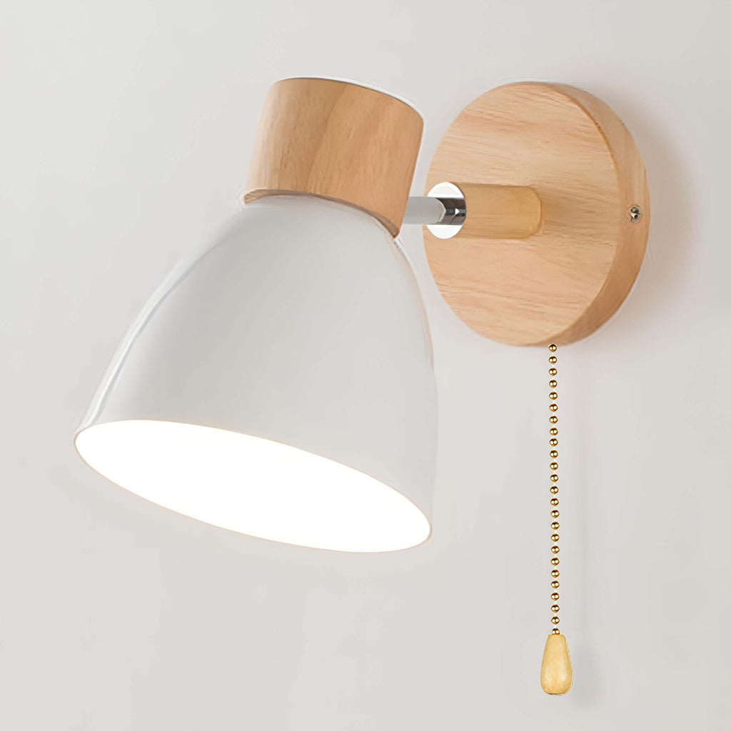 Hanging wall lamp wood Nordic Modern 0