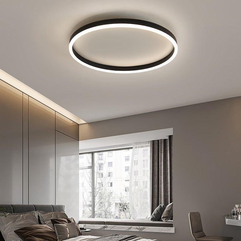 LumaSky | Modern Round LED Ceiling Fixture for Bedroom