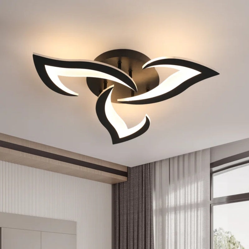 Marbelle | Iron LED Ceiling Light With Modern Floral Design for Living Room and Bedroom